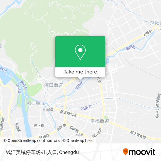 钱江美域停车场-出入口 map