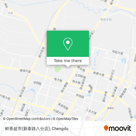 鲜香超市(新泰路八分店) map