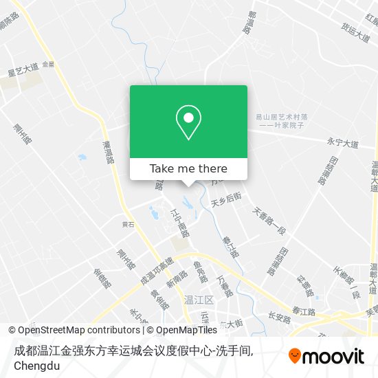 成都温江金强东方幸运城会议度假中心-洗手间 map