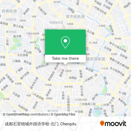 成都石室锦城外国语学校-北门 map