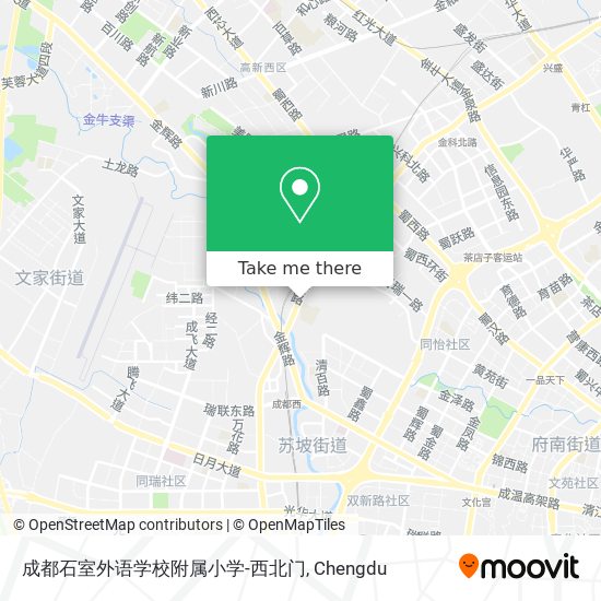 成都石室外语学校附属小学-西北门 map