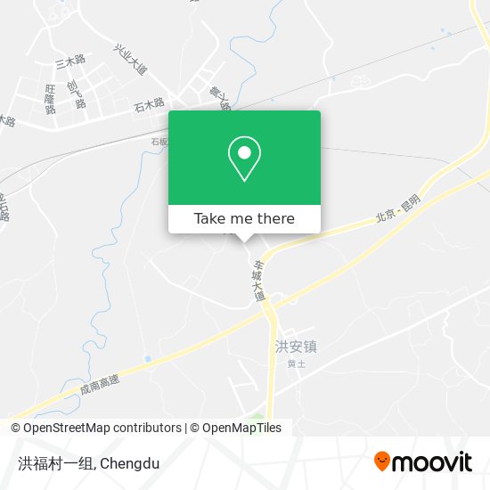 洪福村一组 map