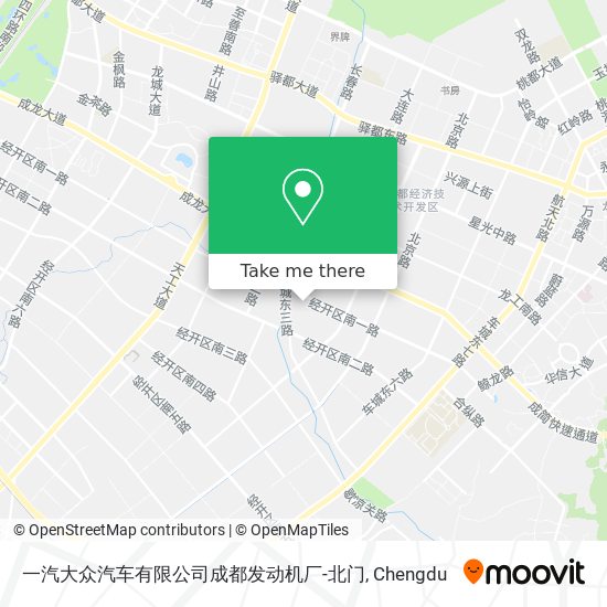 一汽大众汽车有限公司成都发动机厂-北门 map