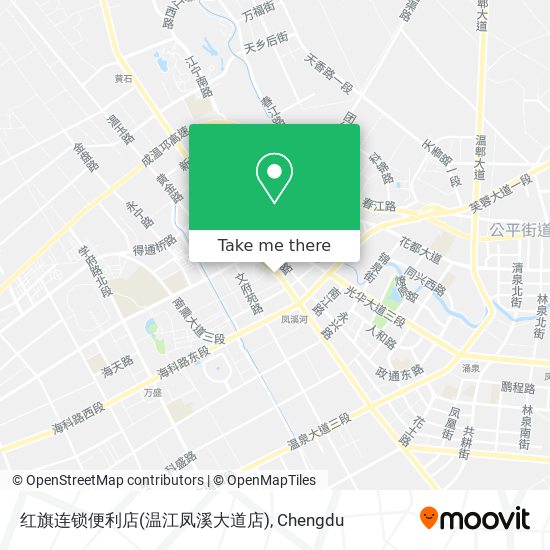 红旗连锁便利店(温江凤溪大道店) map