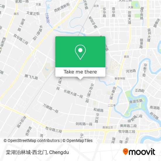 棠湖泊林城-西北门 map