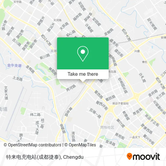特来电充电站(成都捷泰) map