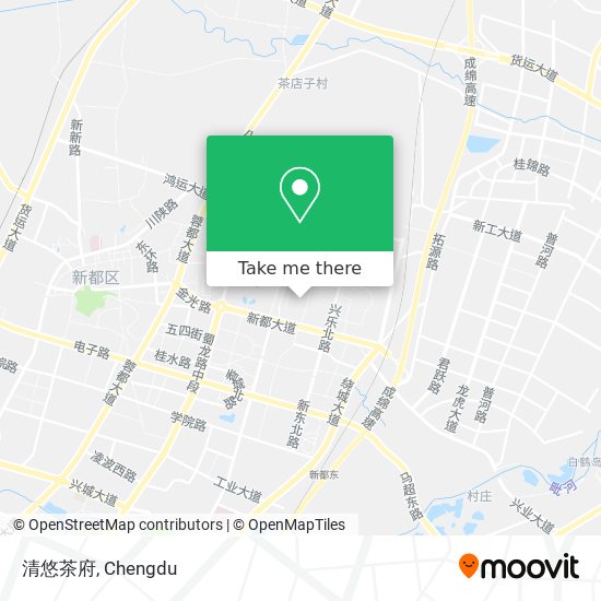 清悠茶府 map