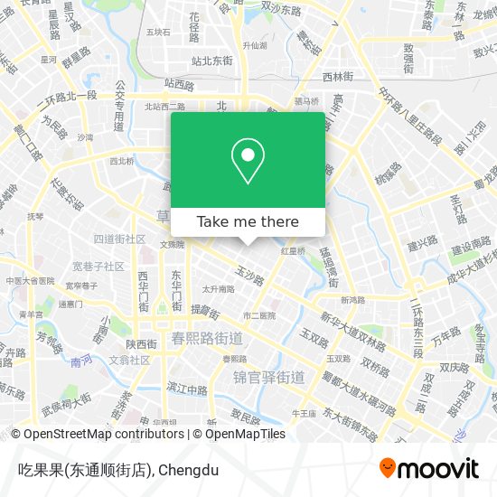 吃果果(东通顺街店) map