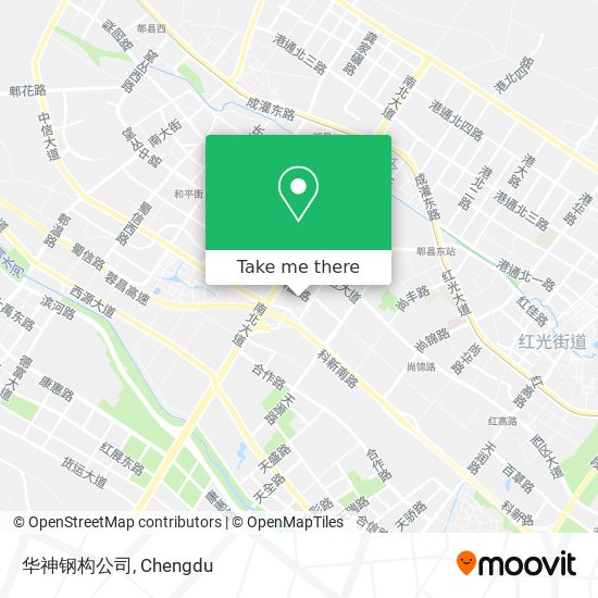 华神钢构公司 map