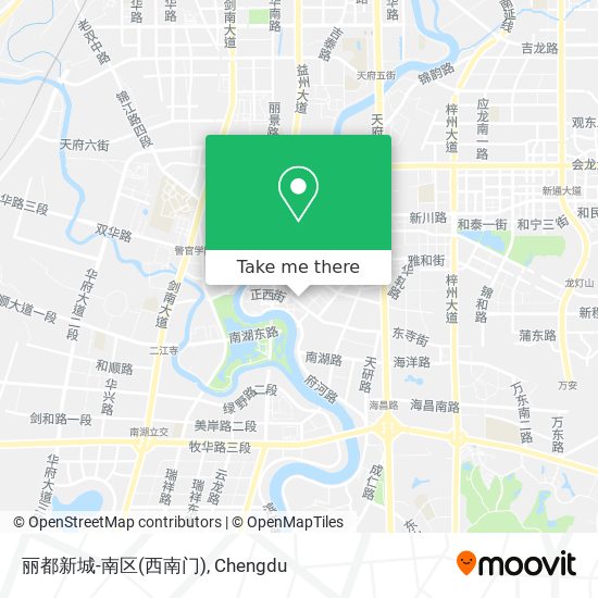 丽都新城-南区(西南门) map