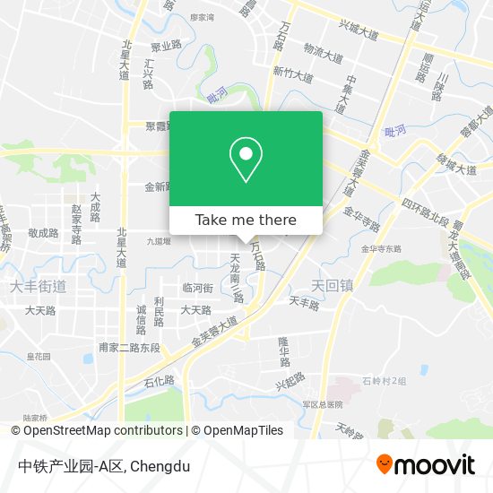 中铁产业园-A区 map