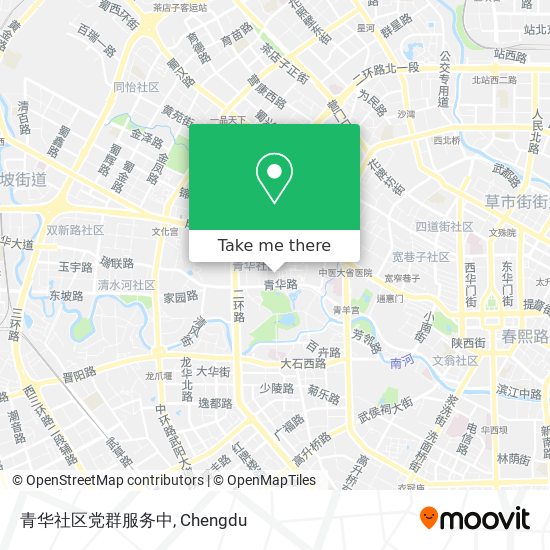 青华社区党群服务中 map
