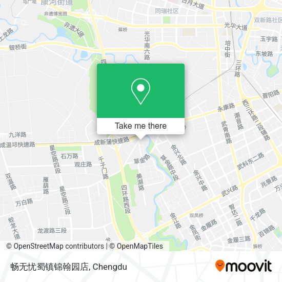 畅无忧蜀镇锦翰园店 map