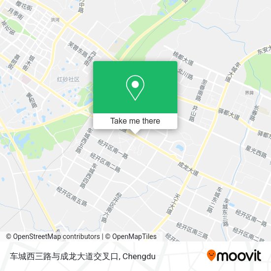 车城西三路与成龙大道交叉口 map