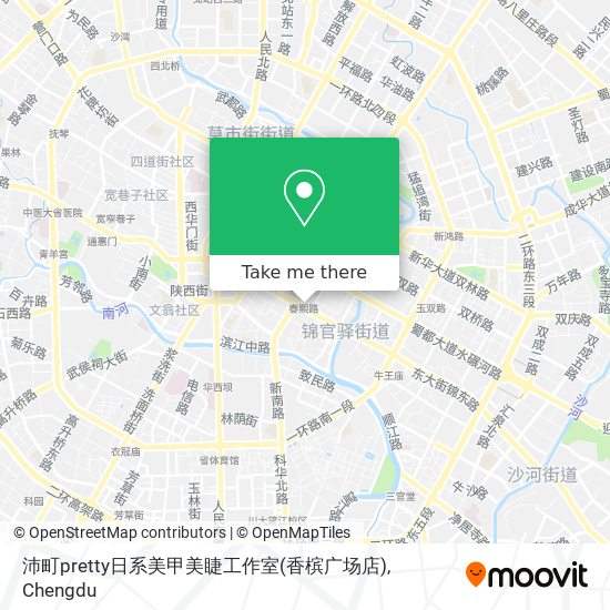 沛町pretty日系美甲美睫工作室(香槟广场店) map
