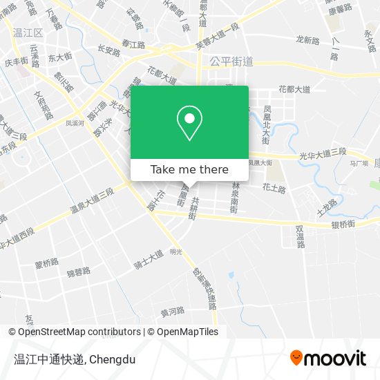 温江中通快递 map