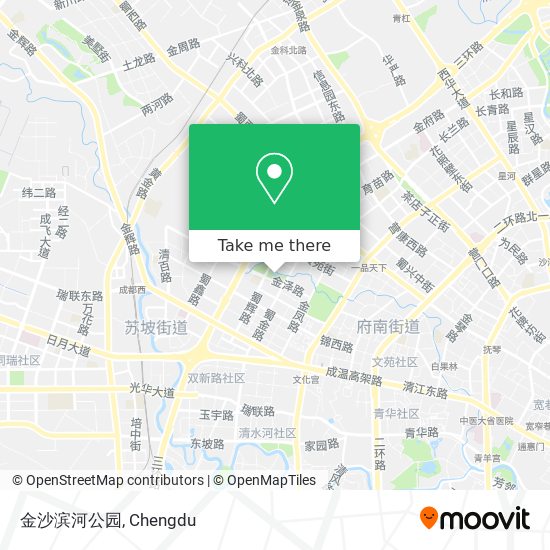 金沙滨河公园 map