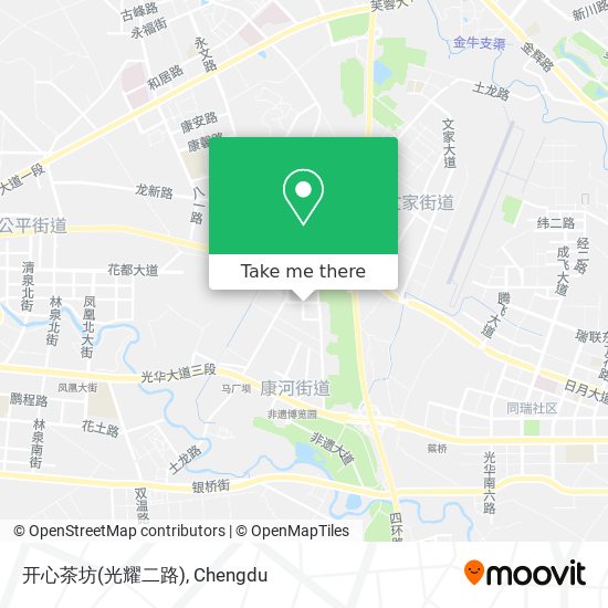 开心茶坊(光耀二路) map