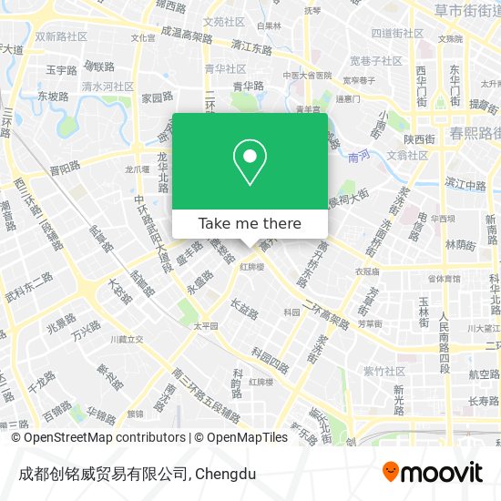 成都创铭威贸易有限公司 map