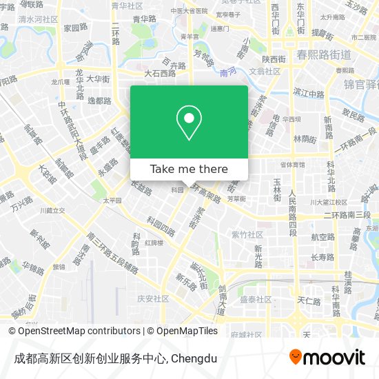 成都高新区创新创业服务中心 map