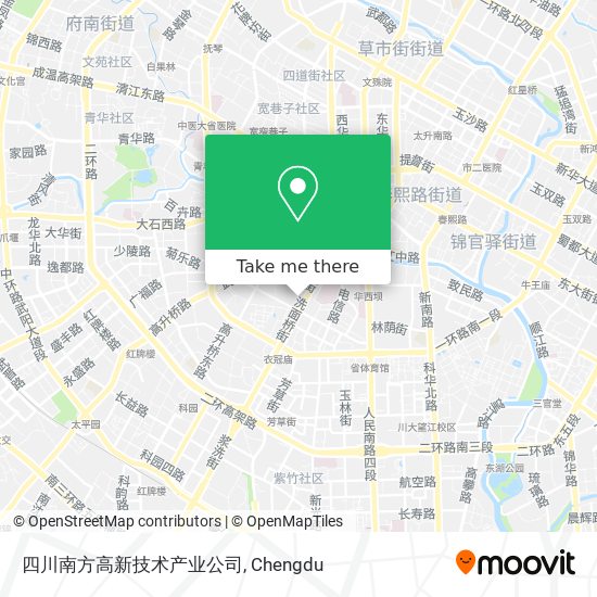 四川南方高新技术产业公司 map