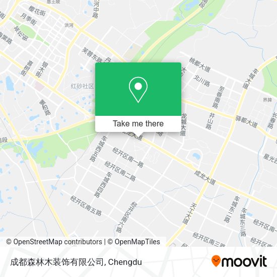 成都森林木装饰有限公司 map