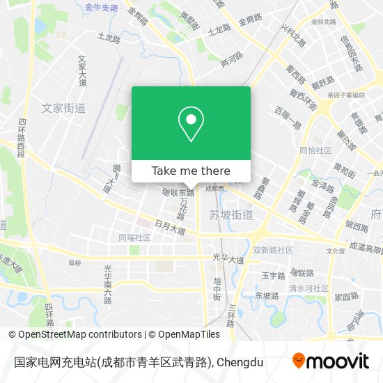 国家电网充电站(成都市青羊区武青路) map