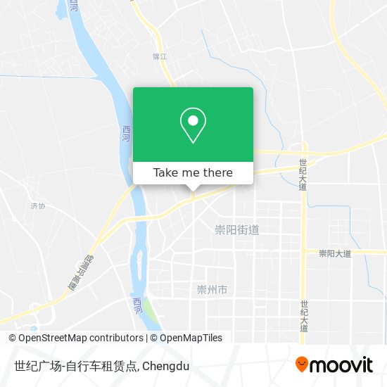世纪广场-自行车租赁点 map