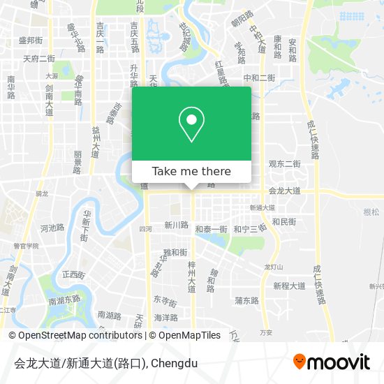 会龙大道/新通大道(路口) map