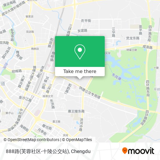 888路(芙蓉社区-十陵公交站) map