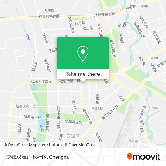 成都双流莲花社区 map