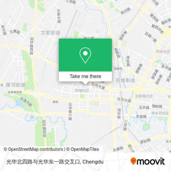 光华北四路与光华东一路交叉口 map