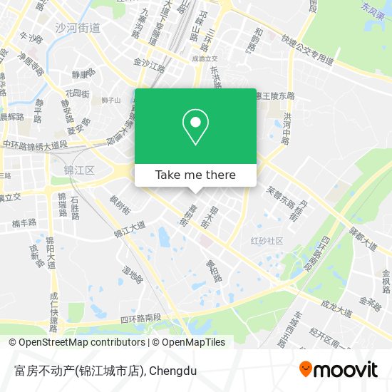 富房不动产(锦江城市店) map