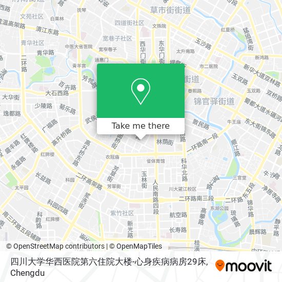 四川大学华西医院第六住院大楼-心身疾病病房29床 map