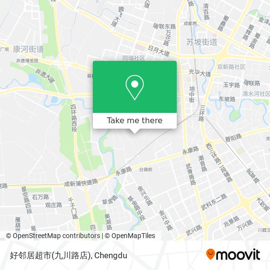 好邻居超市(九川路店) map