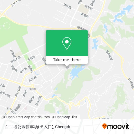 百工堰公园停车场(出入口) map