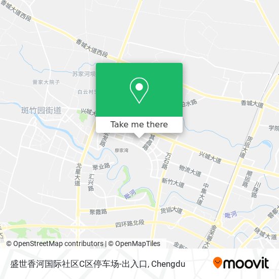 盛世香河国际社区C区停车场-出入口 map