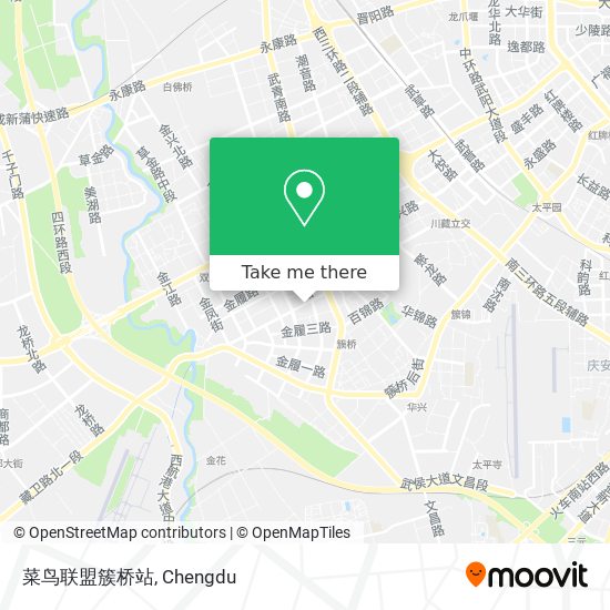 菜鸟联盟簇桥站 map