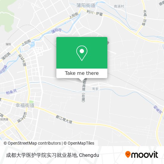 成都大学医护学院实习就业基地 map