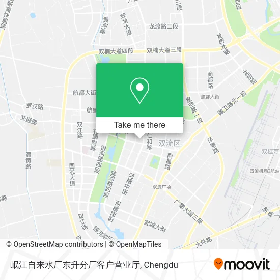 岷江自来水厂东升分厂客户营业厅 map