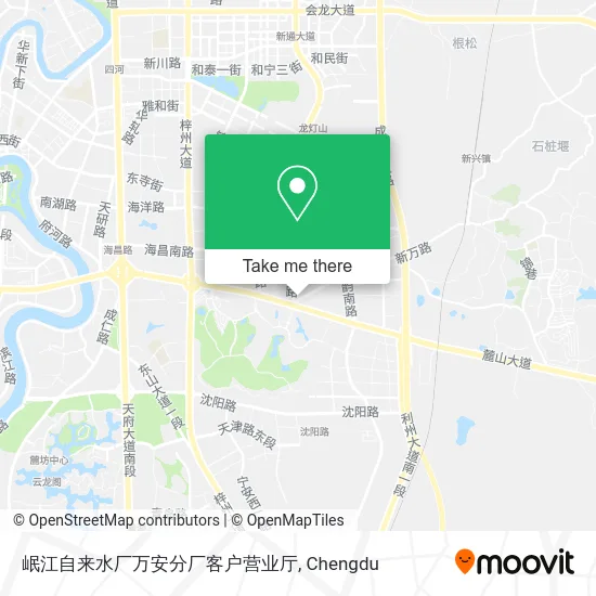 岷江自来水厂万安分厂客户营业厅 map