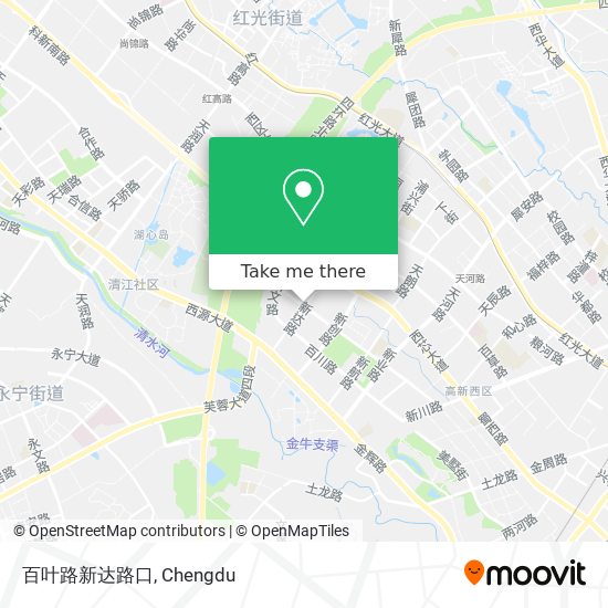 百叶路新达路口 map