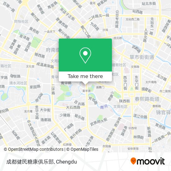 成都健民糖康俱乐部 map