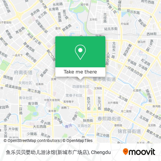 鱼乐贝贝婴幼儿游泳馆(新城市广场店) map