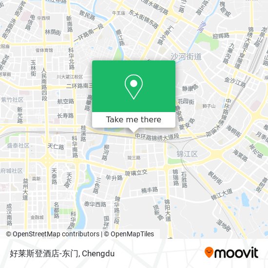 好莱斯登酒店-东门 map