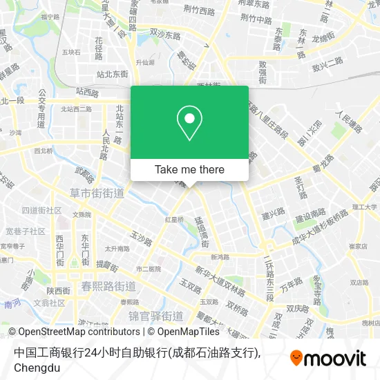 中国工商银行24小时自助银行(成都石油路支行) map