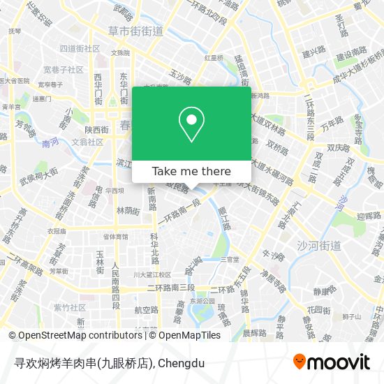 寻欢焖烤羊肉串(九眼桥店) map