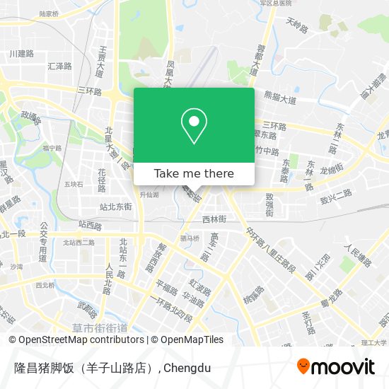 隆昌猪脚饭（羊子山路店） map