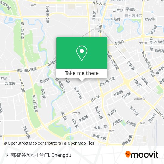 西部智谷A区-1号门 map