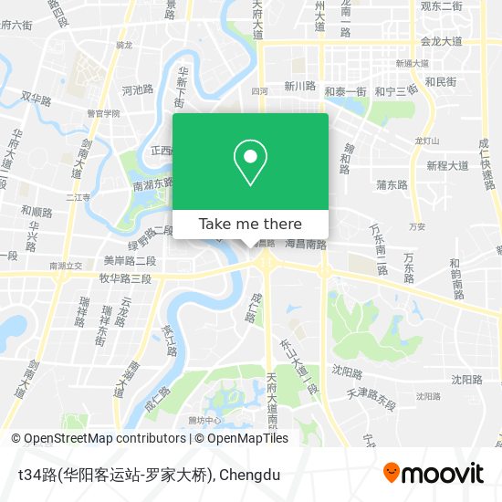 t34路(华阳客运站-罗家大桥) map